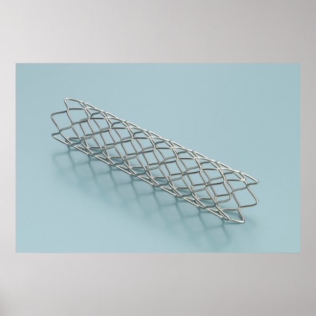 Póster Primer plano de stent médico (Frente)