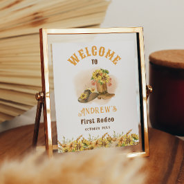 Póster Primer Poster de bienvenida a la fiesta de cumplea