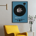 Póster Primer Poster de discos de baile para hombres<br><div class="desc">Una manera dulce de recordar tu primer baile juntos o tu canción favorita. Añade el título y el artista musical junto con una foto especial de ustedes dos.</div>