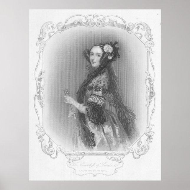 Póster Primer programador: Ada Lovelace (Frente)