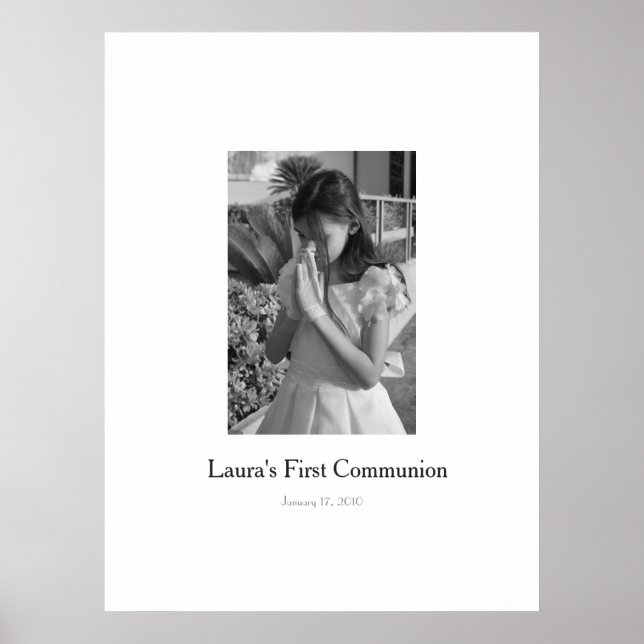 Póster Primer Rótulo De La Santa Comunión En La Junta De  (Frente)