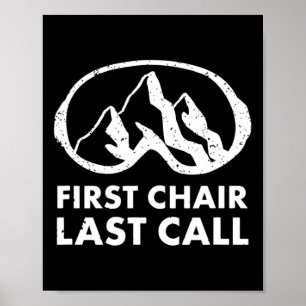 Póster Primer Sillón Última Llamada Esquiador Camisa Esqu