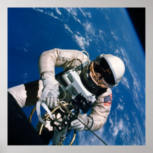Póster Primer Spacewalk americano (géminis 4)