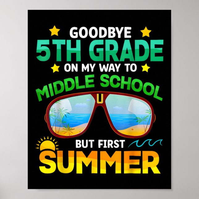 Póster Primer verano del quinto curso de secundaria (Frente)