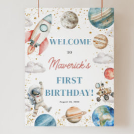 Póster Primer viaje alrededor del cumpleaños 18x24