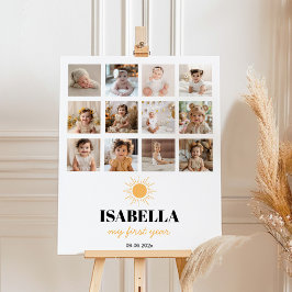 Póster Primer viaje alrededor del Poster hito de cumpleañ