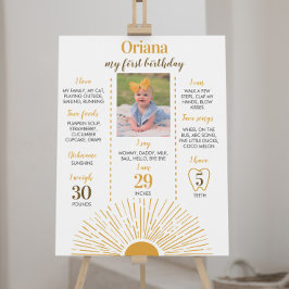 Póster Primer viaje alrededor del primer cumpleaños del s