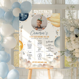 Póster Primer viaje alrededor del primer hito de cumpleañ