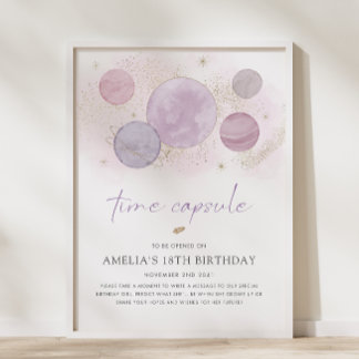 Póster Primer viaje alrededor del Rótulo de la cápsula de