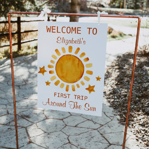 Póster Primer Viaje Alrededor Del Sol - Bienvenida Sunshi