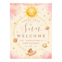Primer viaje alrededor del sol Cumpleaños niña