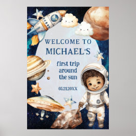 Póster Primer Viaje De Fiesta De Cumpleaños Por La Bienve