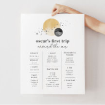 Primer Viaje Gris Alrededor Del Poster Del Hito So