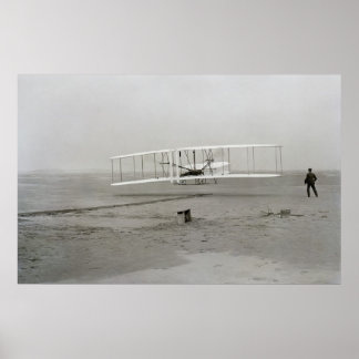 Póster Primer vuelo exitoso del Poster Wright Flyer