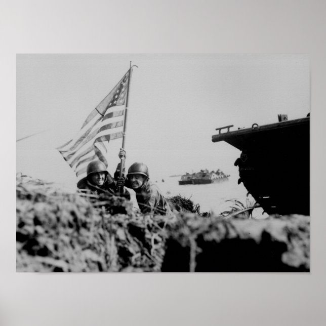 Póster Primera bandera de Guam (Frente)