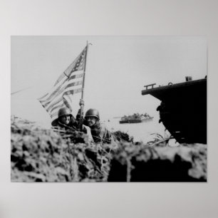 Póster Primera bandera en Guam