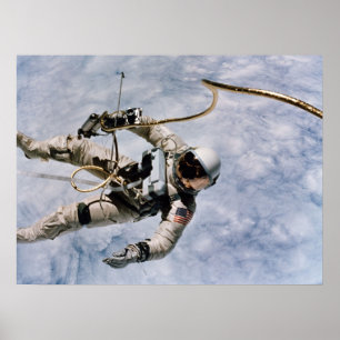 Póster Primera caminata espacial estadounidense (Gemini 4