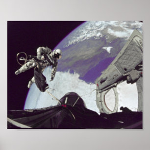 Póster Primera caminata espacial estadounidense (Gemini 4