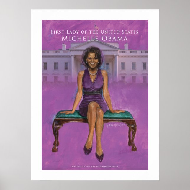 Póster Primera Dama de Estados Unidos.-Michelle Obama 52  (Frente)
