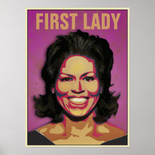 Póster Primera Dama Michelle Obama - Personalizado