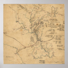 Póster Primera ejecución de toros