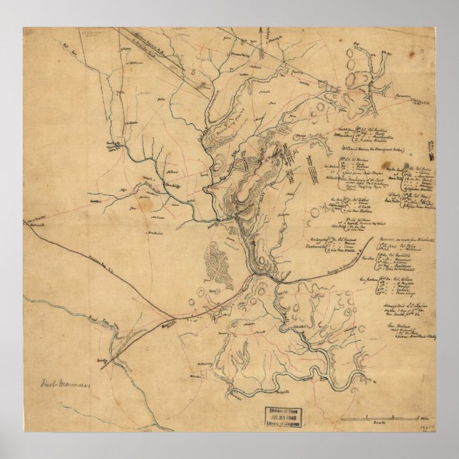 Póster Primera ejecución de toros (Frente)