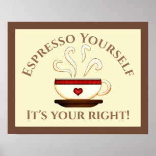 Póster Primera enmienda:Espresso