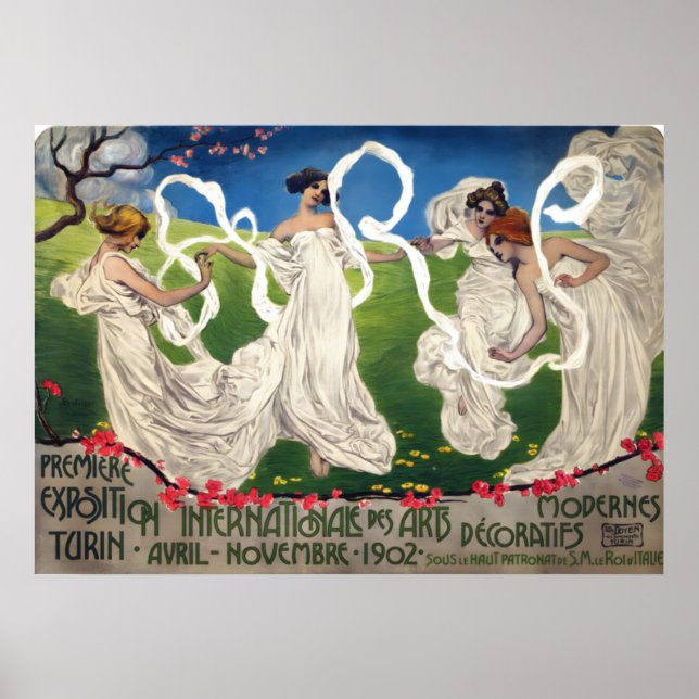 Póster Primera Exposición Internacional de Cartel de Mode (Frente)