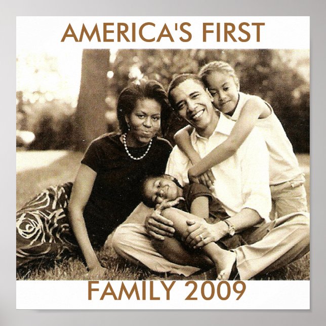 Póster Primera familia de Estados Unidos 2009 (Frente)