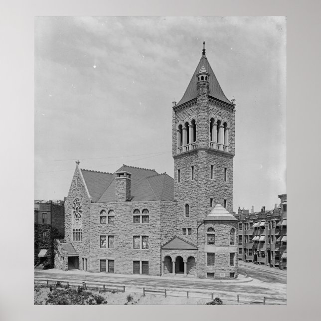 Póster Primera Iglesia de Cristo Científico (1894) (Frente)