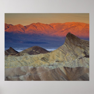 Póster Primera luz de la mañana en Zabriskie Point y