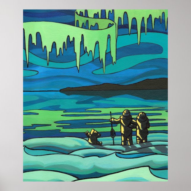 Póster Primera Nación Pintar Imprimir Inuit Amor Imprimir (Frente)