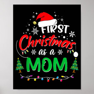 Póster Primera Navidad como Mamá 1ª Navidad con Ropa a Ju