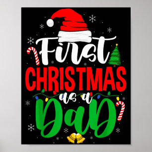 Póster Primera Navidad como papá Nuevo papá 1ra Navidad