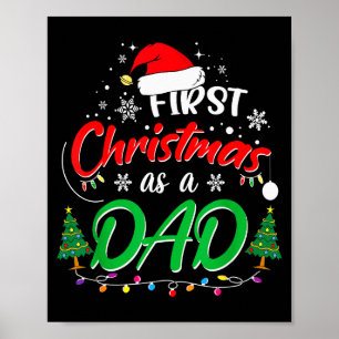 Póster Primera Navidad como papá Nuevo papá 1ra Navidad