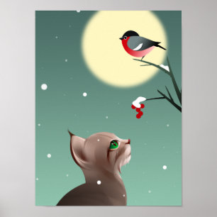 Póster Primera nieve