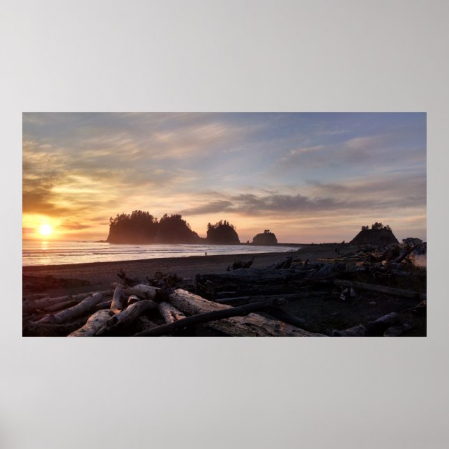 Póster Primera playa de La Push Washington (Frente)