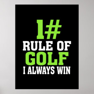 Póster Primera Regla De Golf