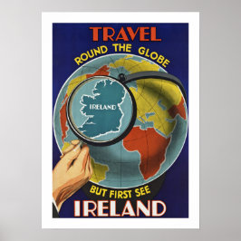 Póster Primera visita a Irlanda