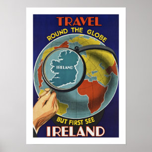 Póster Primera visita a Irlanda