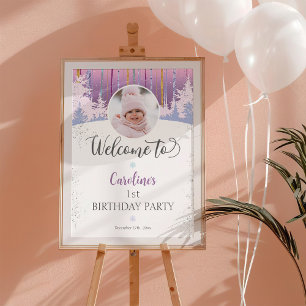 Póster Primerísima foto de bienvenida al primer cumpleaño