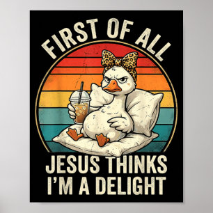 Póster Primero De Jesús Piensa Que Un Delicioso Diseño De