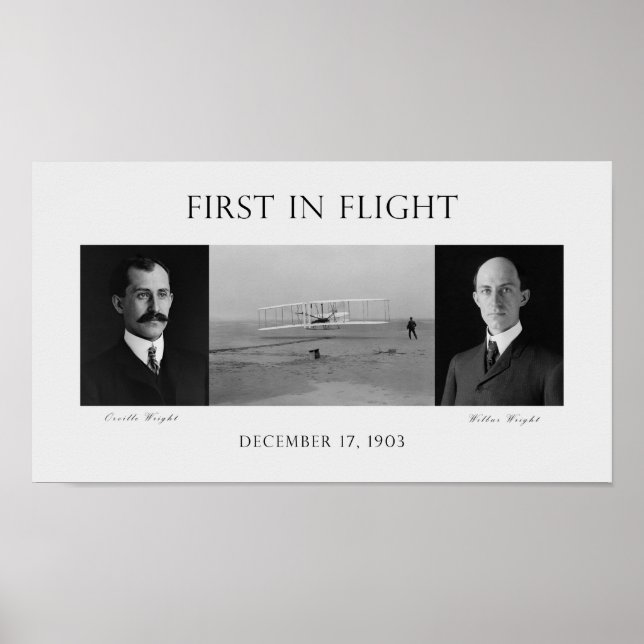 Póster Primero En La Huida - Los Hermanos Wright (Frente)