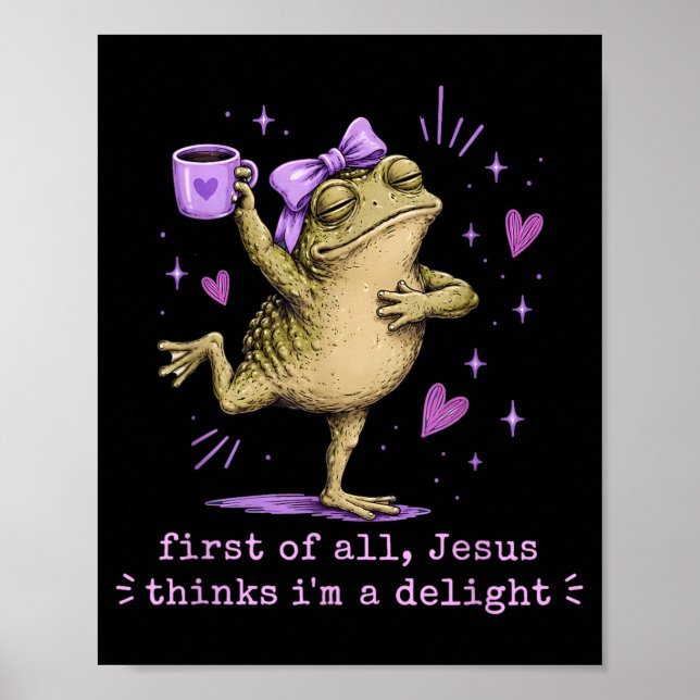 Póster Primero Jesús piensa que una delicia es divertida  (Frente)