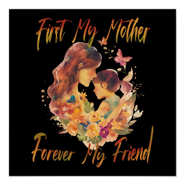 Póster Primero mi madre, para siempre mi amigo (Anverso)