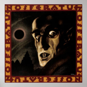 Póster Primero ministro Souvenir de Nosferatu del vintage