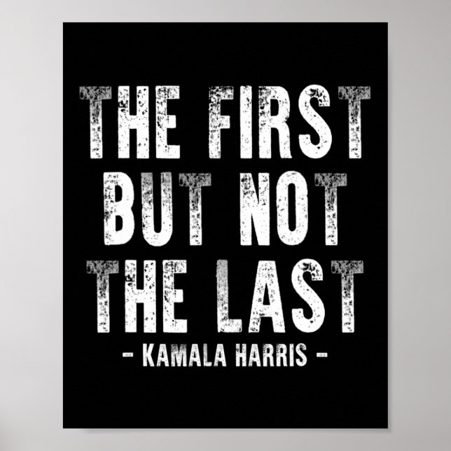 Póster Primero Pero No Último Kamala Harris 1 (Frente)
