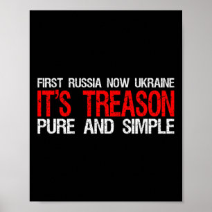 Póster Primero Rusia Ahora Ucrania Es Traición Pura Y Sim