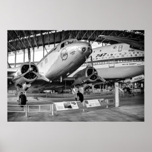 Póster Primeros 747 y DC-2