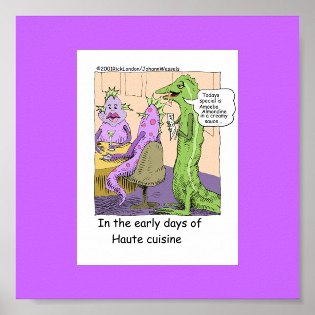 Póster Primeros Días De Cenar Fuera Carteles Divertidos (Frente)